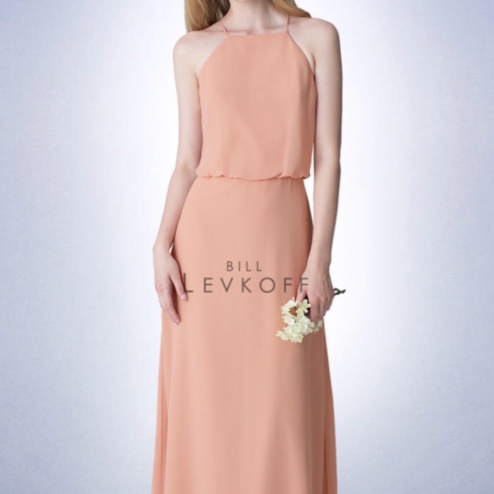Bridesmaid Dress: Bill Levkoff Shell Pink 1256